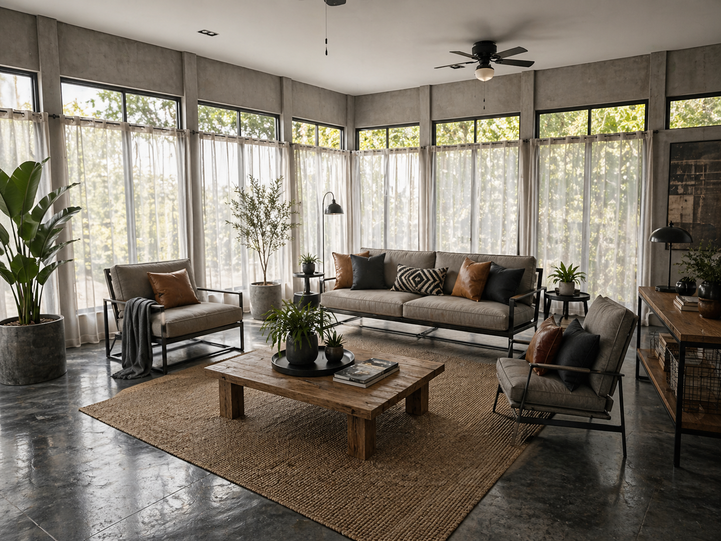 Industrial Modern after room
